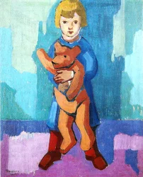 Algot mit Teddybär